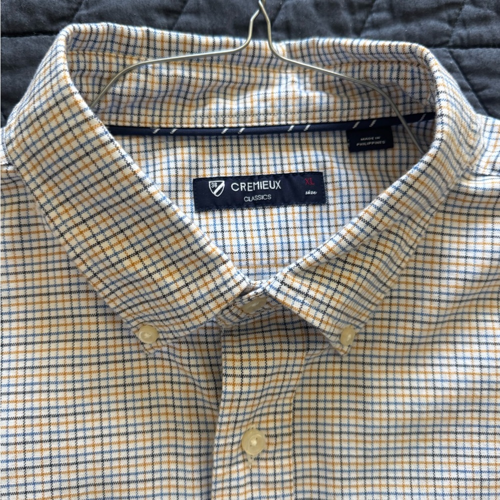 Daniel Cremieux Blue and Yellow Plaid Shirt